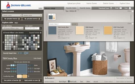 Color Selection Made Easy with Sherwin-Williams COLOR VISUALIZER ...