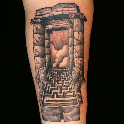 Maze Tattoo by Frank Ready | Maze tattoo, Tattoos, Ink master