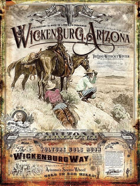 Wickenburg Arizona Historical Poster | Etsy in 2021 | Rodeo poster ...