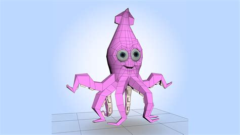 Purple Squid 3D Model - TurboSquid 2099180