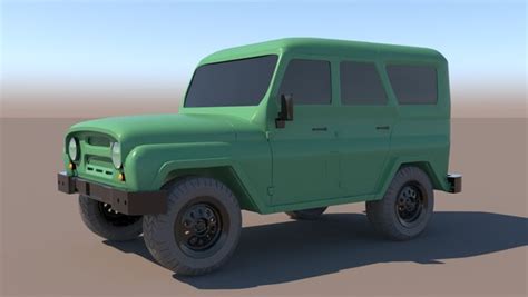 Uaz hunter2017 model - TurboSquid 1725387