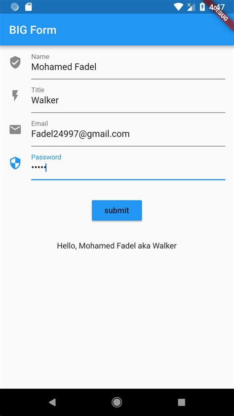 GitHub - wmfadel/Flutter-Form-Widget: Practice using flutter Form Widget