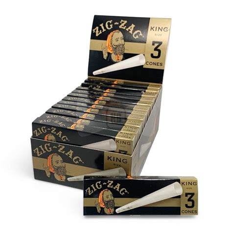 Zig Zag King Size Cones Full Box (24 Packs) - BIG nano - Best Shopping ...