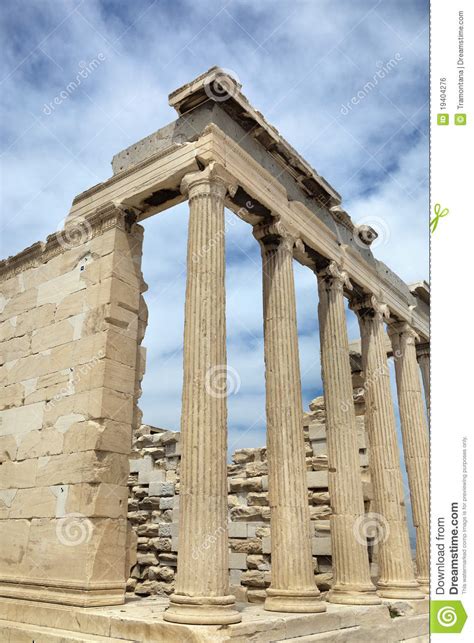 The Erechtheion (Acropolis of Athens) Stock Photo - Image of marble ...