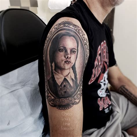 Wednesday Addams tattoo Wednesday Addams Tattoo, Touch Up, Polynesian ...