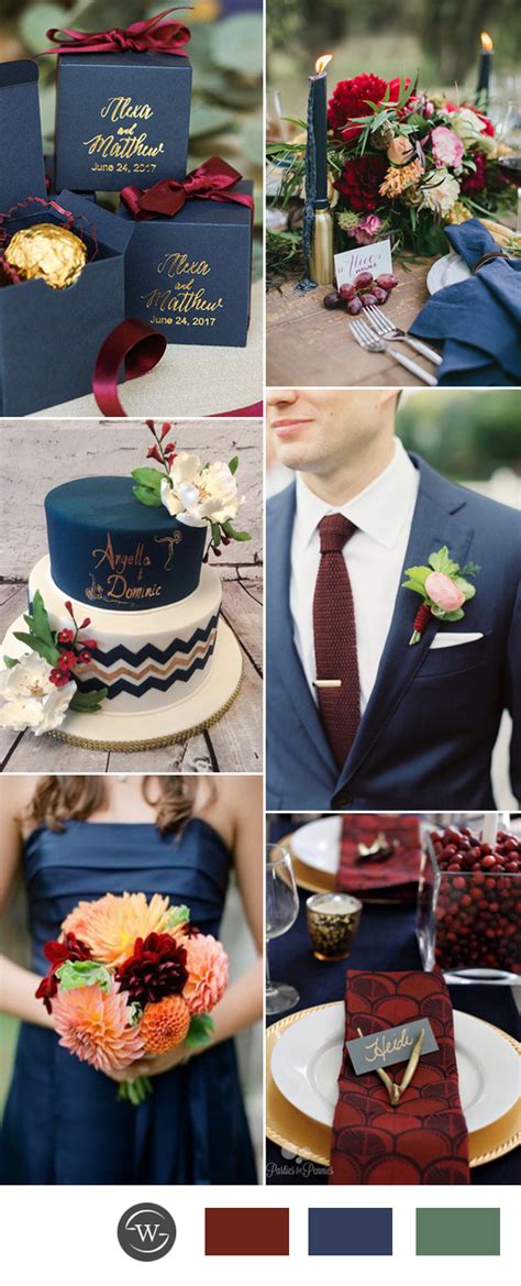 Stunning Navy Blue Wedding Color Combo Ideas for 2017 Trends – Stylish ...