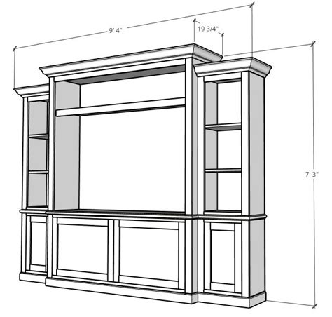 How to Build a DIY Entertainment Center--{With Storage and Shelves ...