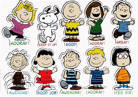 peanuts characters | Giant Peanuts Characters Motivational Bulletin ...