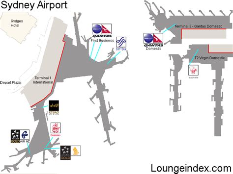 SYD: Sydney Airport Guide - Terminal map, airport guide, lounges, bars ...