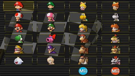 All characters in mario kart wii - hitspsawe