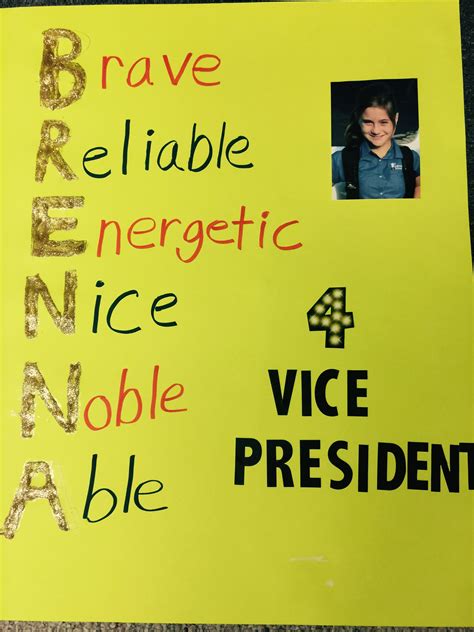 Poster Ideas For School President at Regina Dick blog