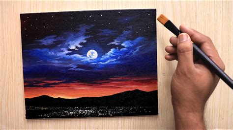 acrylic night time paintings - Be Such A Good Blook Photogallery