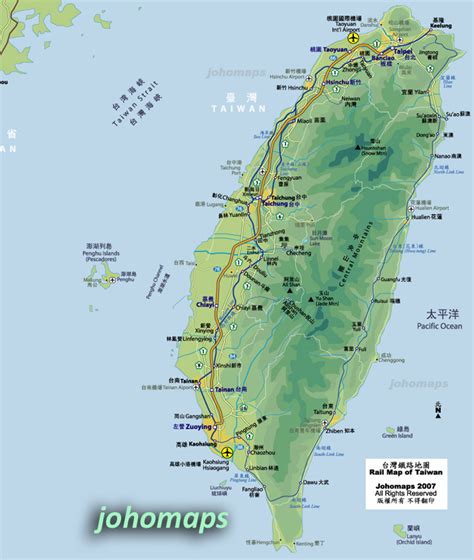 Taiwan Railway Map