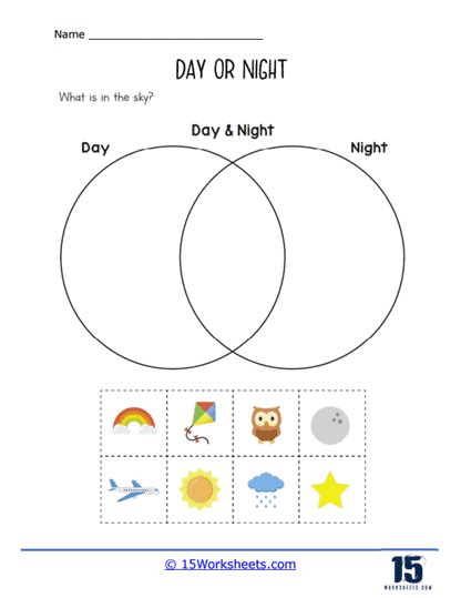 Day or Night Worksheets - 15 Worksheets.com