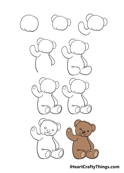 Teddy Bear Drawing - How To Draw A Teddy Bear Step By Step