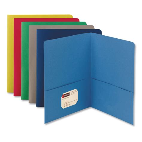 Smead Two-Pocket Folder, 50-Sheet Capacity, Assorted Colors, 25/Box ...