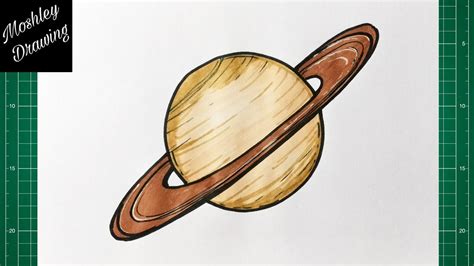 How to Draw Planet Saturn Step by Step - YouTube