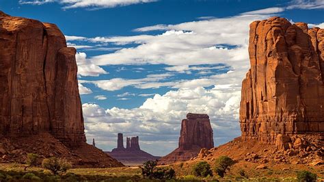 HD wallpaper: brown rock formations, landscape, canyon, desert, rock ...