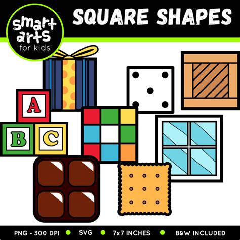 Square Shapes Clip Art - Educational Clip Arts and Bible Stories