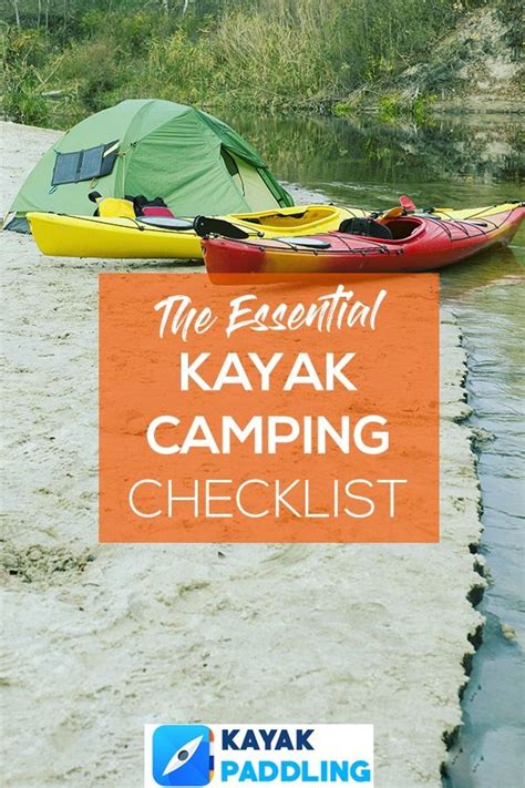 Kayak Camping Gear Checklist | Kayak camping, Camping gear checklist ...