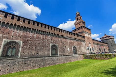 Sforza Castle in Milan, Italy Stock Photo - Image of destination ...