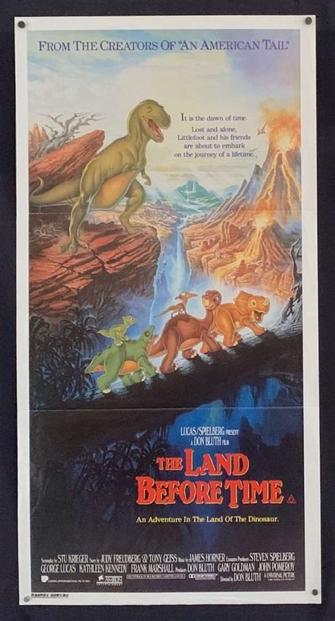 All About Movies - The Land Before Time Movie Poster Original Daybill ...