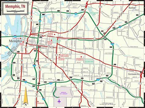 Printable Map Of Memphis Tn – Printable Map of The United States