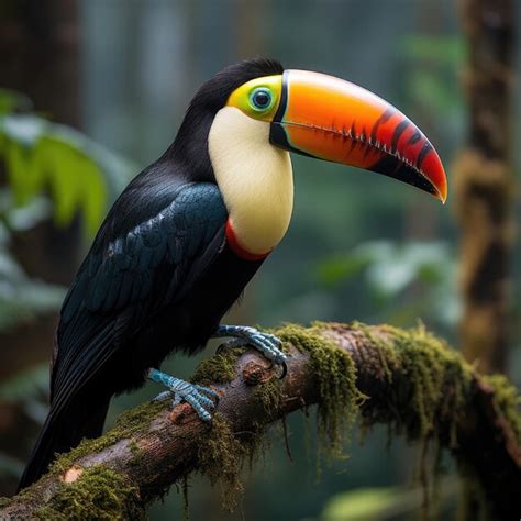 Premium AI Image | Toucan in Tropical Rainforest