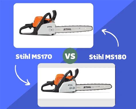 Stihl MS 170 vs MS 180 Chainsaw - What's the Better Option? - The ...