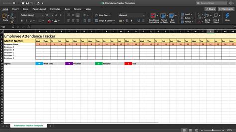 16+ Employee Attendance Tracker Free - Excel Templates - Excel Templates