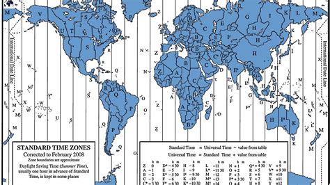 Free Printable World Time Zone Map with Countries in PDF - Blank World ...