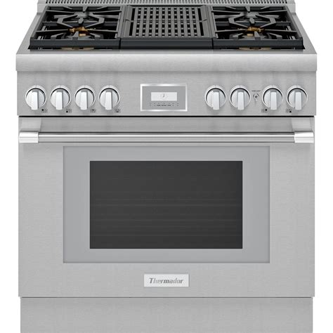 Thermador - 5 Cu. Ft. Self-Cleaning Freestanding Dual Fuel Convection ...