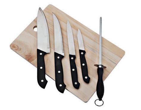 NEW 5PCS Kitchen Knife Set with Chopping Board. | Lazada PH