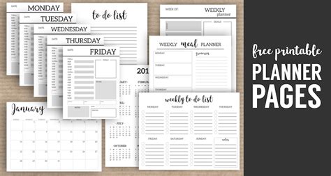 Monthly Planner Template {Printable Planner Pages} - Paper Trail Design