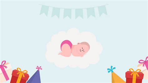 Baby Birthday Background in Illustrator, EPS, JPG, PNG, SVG - Download ...