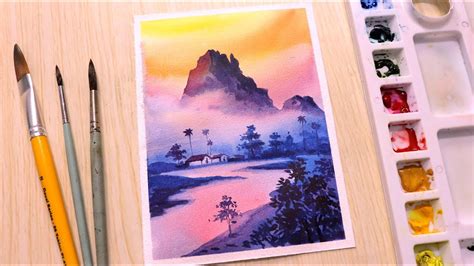 Scenery Drawing For Class 6 With Watercolor : Shop abstract drawings ...