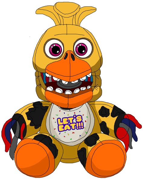 Withered Chica Plush by JohnV2004 on DeviantArt