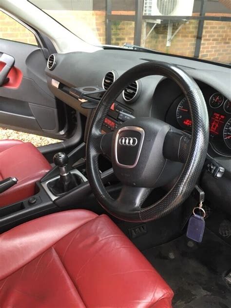 Audi A3 Sport TDI Diesel Red Leather interior | in Woking, Surrey | Gumtree