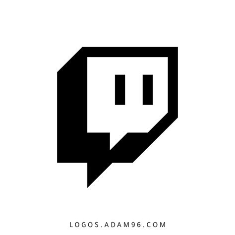 Twitch Glitch Logo Black PNG Download Original Logo Big Size | App icon ...