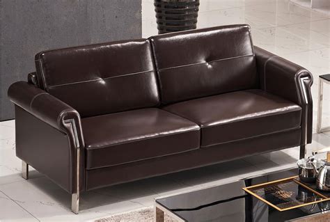 Brown Leather Office Sofa Set | Commerical Furniture Provider | Yuanrich