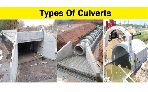 types of culvert