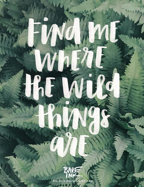 Find me where the wild things are. Home decor hand-lettered wall art ...