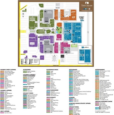 Town square Las Vegas map - Town center Las Vegas map (United States of ...