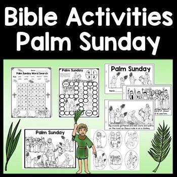 Palm Sunday Bible Lesson for Kids {5 Activities!} by Mr Gustavs School ...