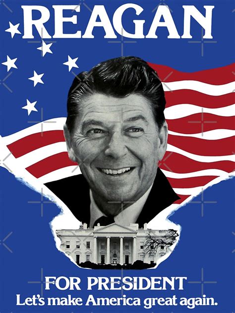 "Vintage Ronald Reagan 1980 Campaign Poster - Make America Great Again ...