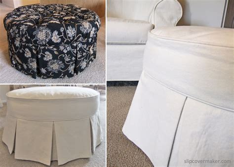 Ottoman Slipcover: From Tufted to Tailored | The Slipcover Maker