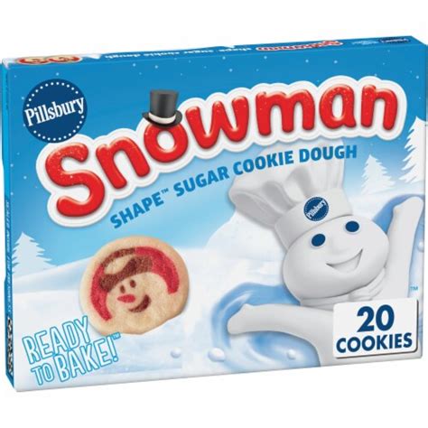 Pillsbury™ Ready to Bake™ Snowman Shape™ Sugar Cookie Dough, 20 ct / 0. ...