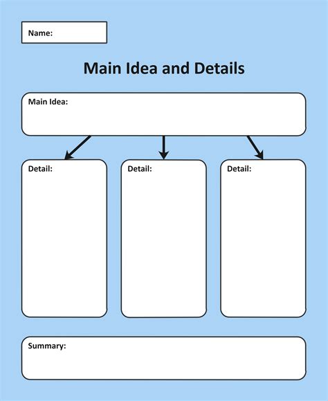 Understanding A Main Idea Graphic Organizer Edrawmax | Images and ...