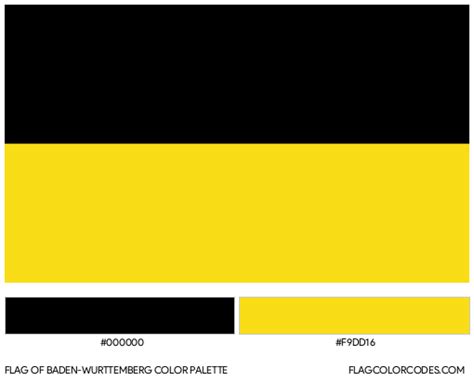 Baden-Wurttemberg flag color codes