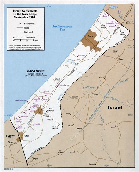 Maps of Gaza Strip | Detailed map of Gaza Strip in English | Road map ...